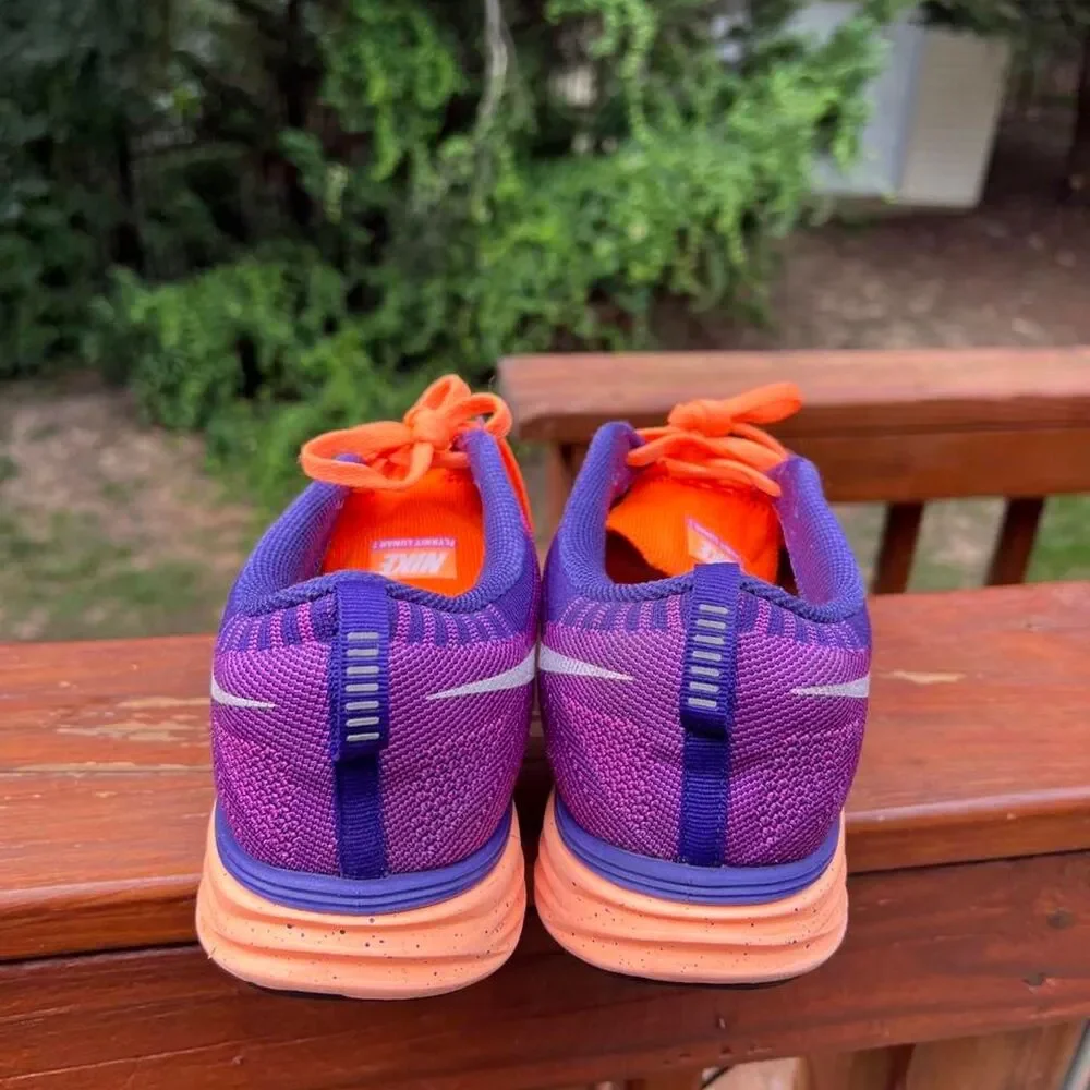 Nike Women's 9.5 Orange Purple Road Running Jog Walking Sneakers